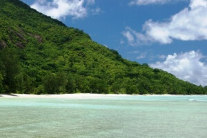 Strand Silhouette Seychellen